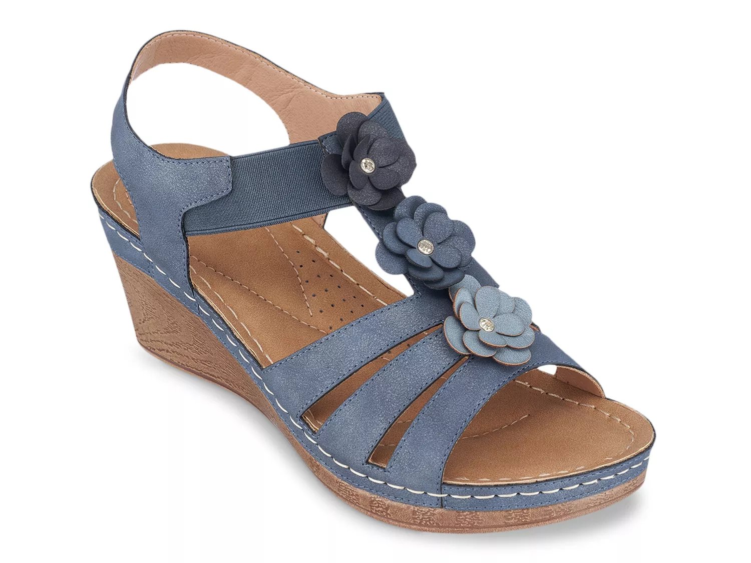 Good Choice Beck Sandal | Women's | Navy | Size 8.5 | Sandals | Ankle Strap | T-Strap