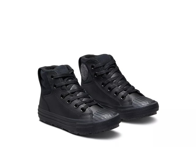 Kids black converse boots outlet