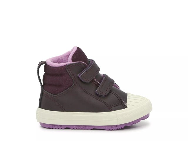 Kids purple high top converse new arrivals