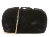 Faux Fur Clutch Black view
