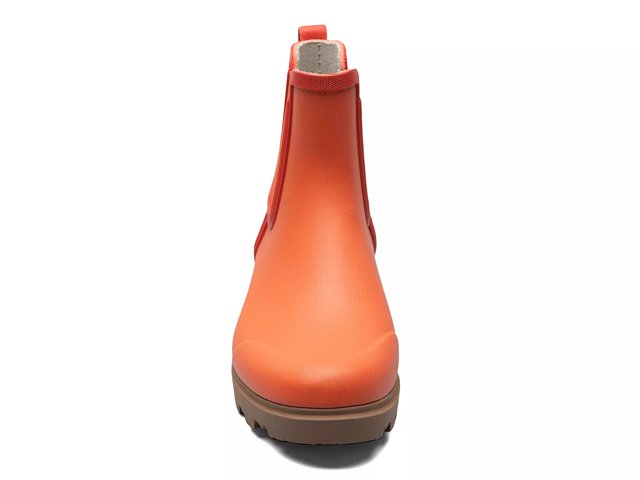 Womens orange 2025 rain boots