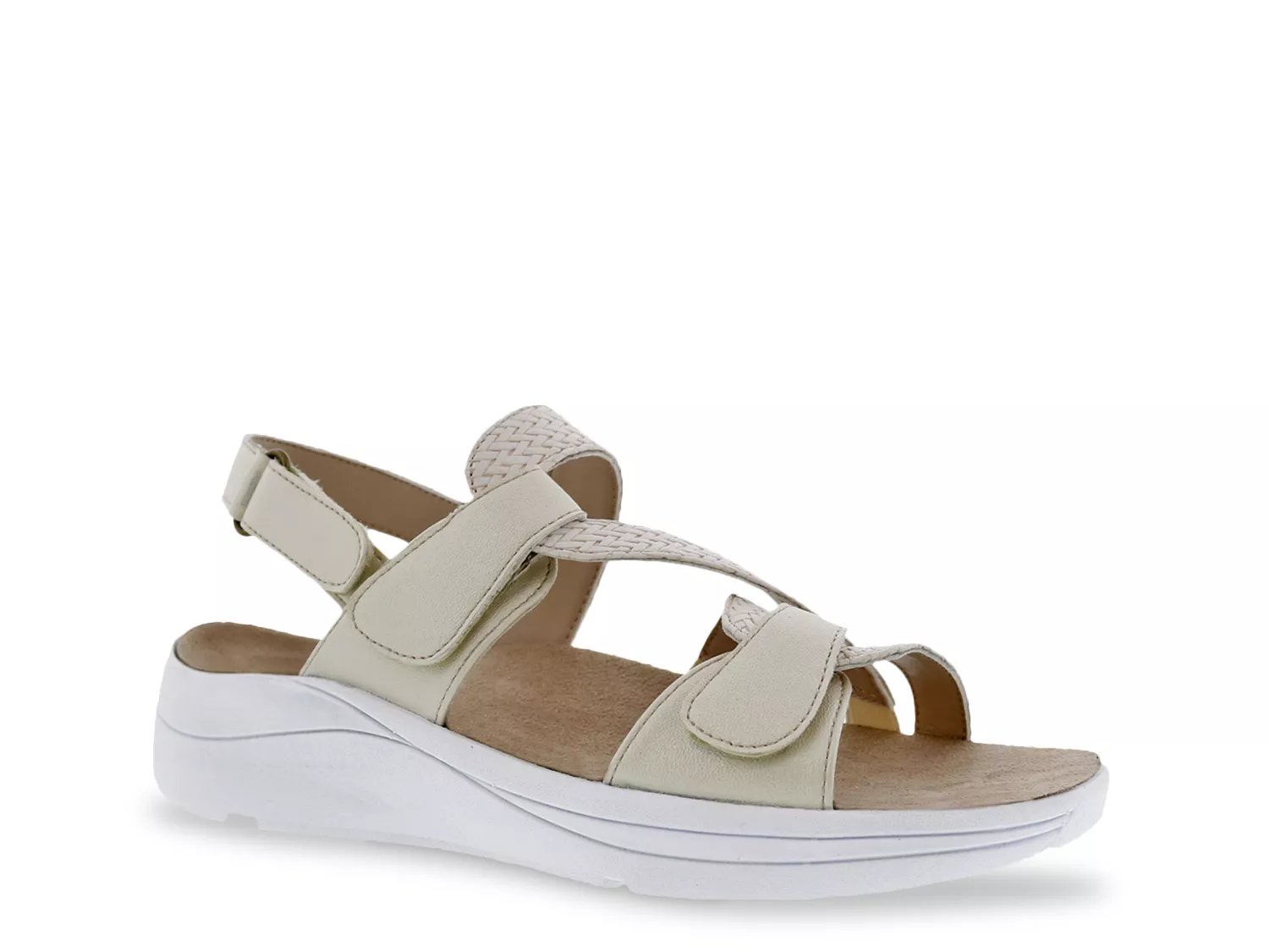 Drew Wide Width Serenity Sandal | Women's | Beige | Size 11 | Sandals | Ankle Strap