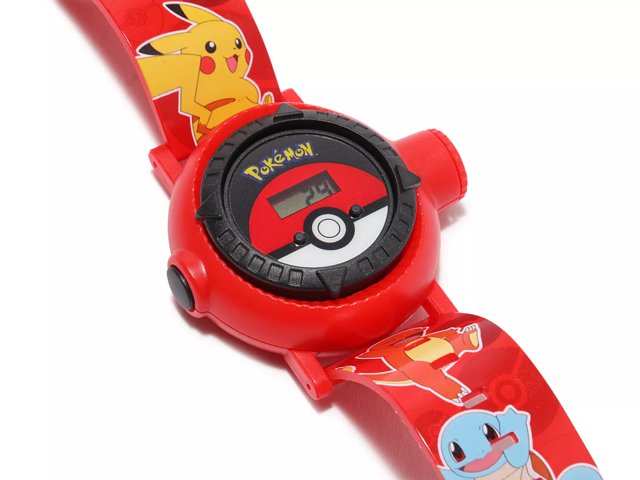 Pokemon Pikachu Digital Watch, Plastic Buckle Band, WORKING!