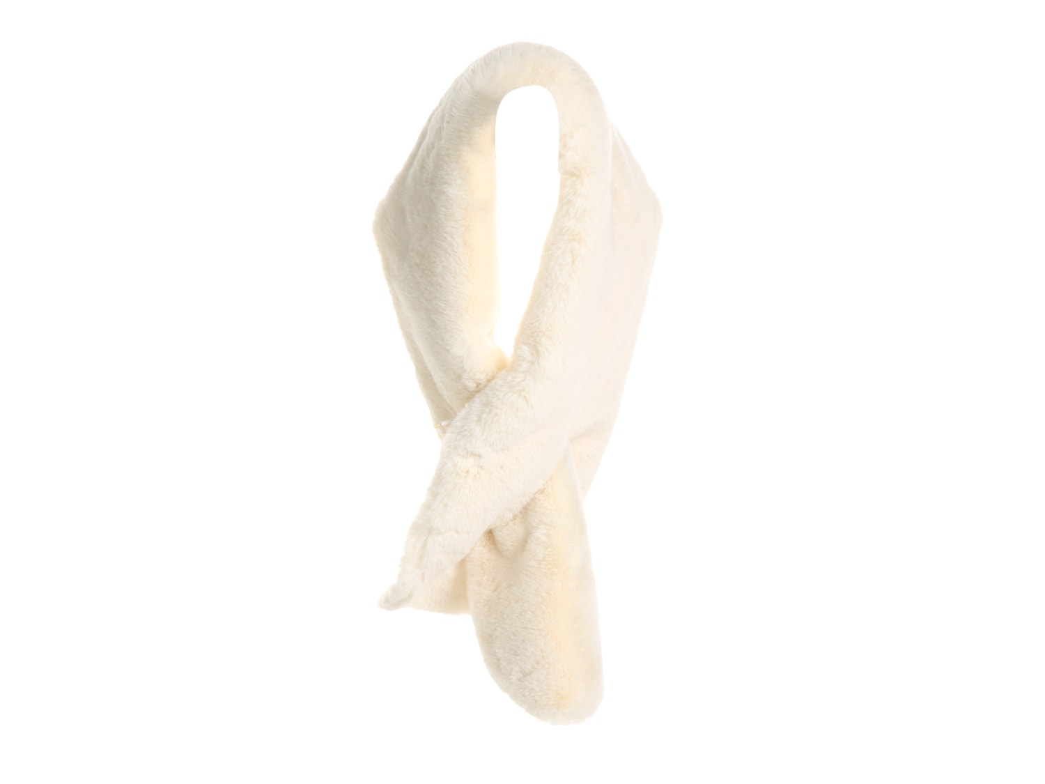 Kally scarf with fringe - White –