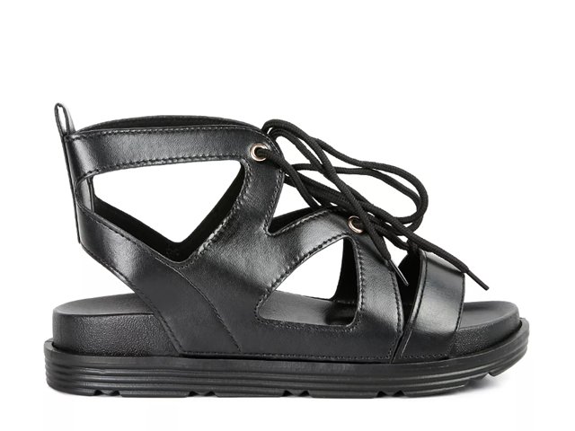 Black and cream sandals online
