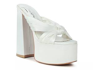 Dsw white block store heels