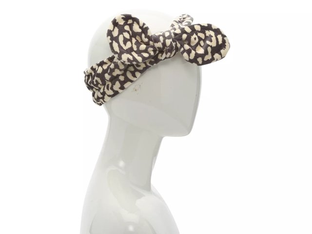 Leopard print headband with cheap bow