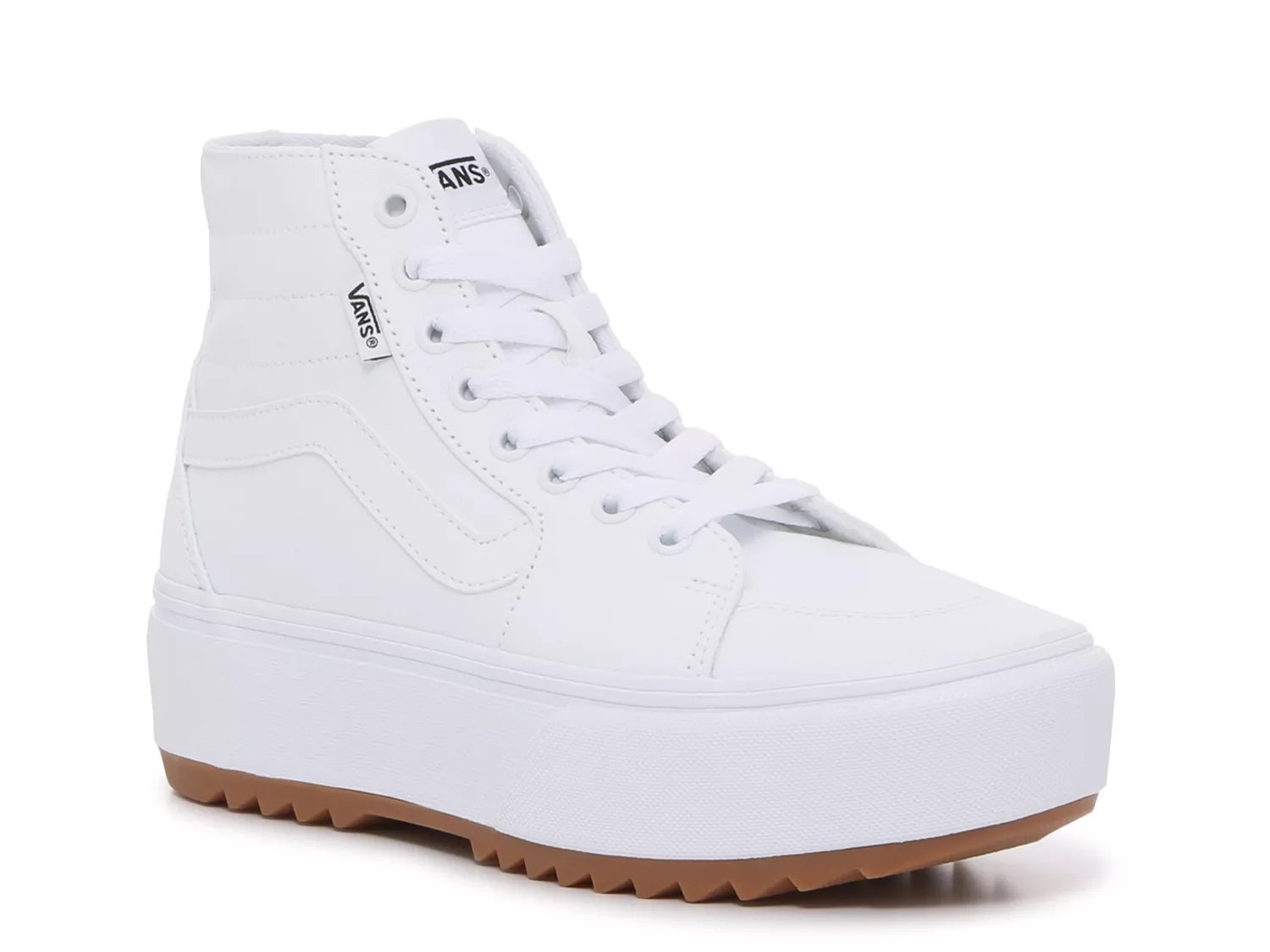 Womens high cheap top vans white