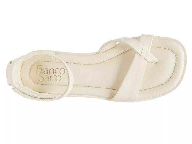 Franco sarto white sandals top