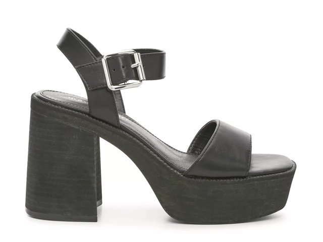 Dsw black store platform sandals