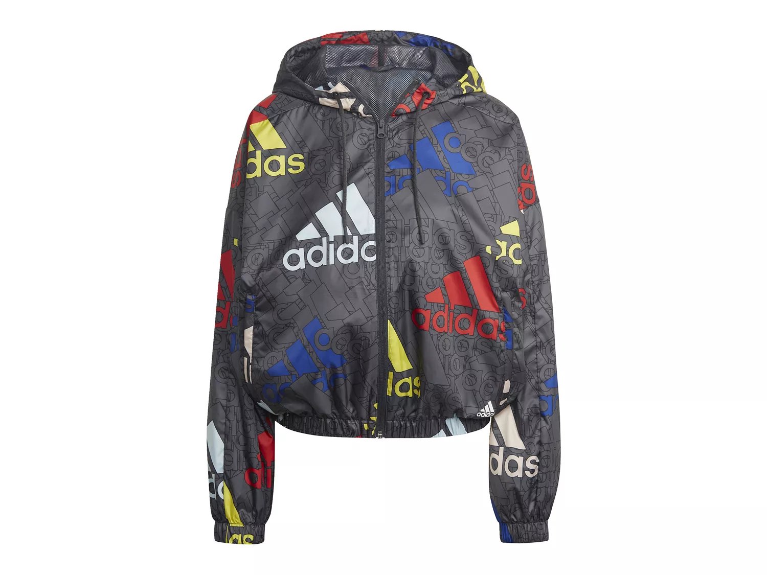 adidas Originals Men's Camo Windbreaker, Black/Multicolor, S at   Men's Clothing store