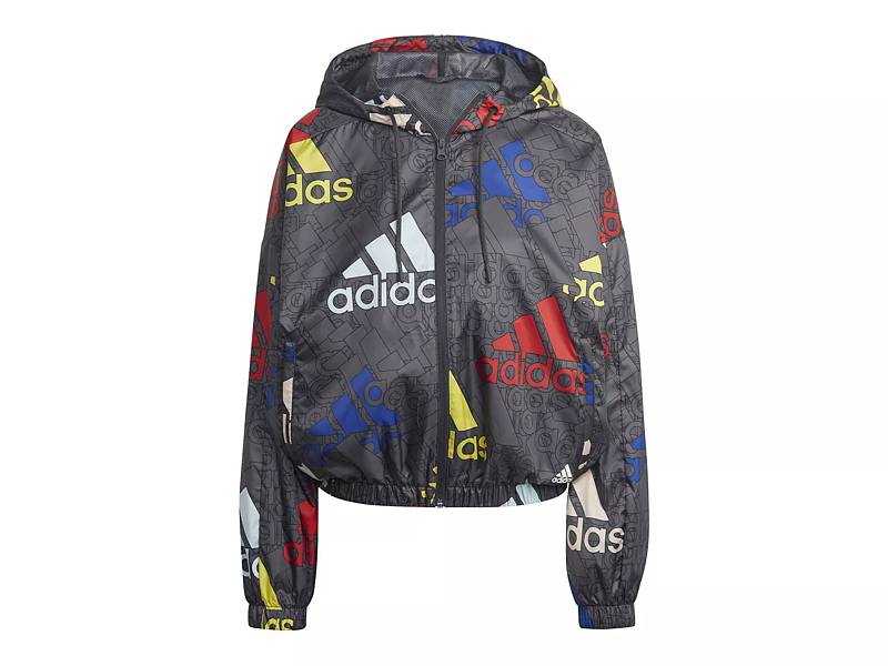 adidas zip up windbreaker