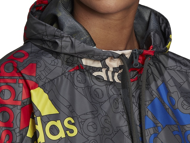 adidas Essentials Logo Women's Windbreaker Jacket - Shipping | DSW