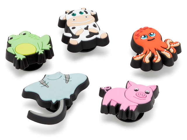 Crocs Jibbitz Shoe Charms - Wild Animal Multi Pack, Charms for Girls and  Boys, Sea Friends, 5 Pack