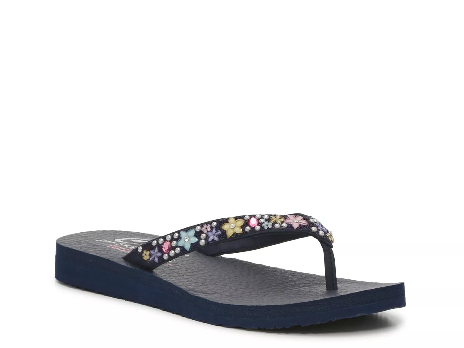 Skechers meditation daisy online flip flops