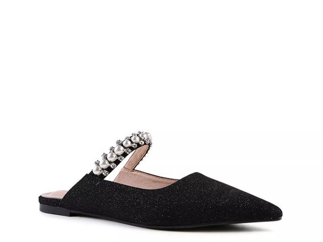 Black mules dsw on sale