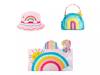 Stephen Joseph Rainbow Kids Beach Towel Tote Bucket Hat Set