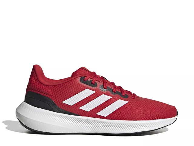 Red adidas running shoes clearance