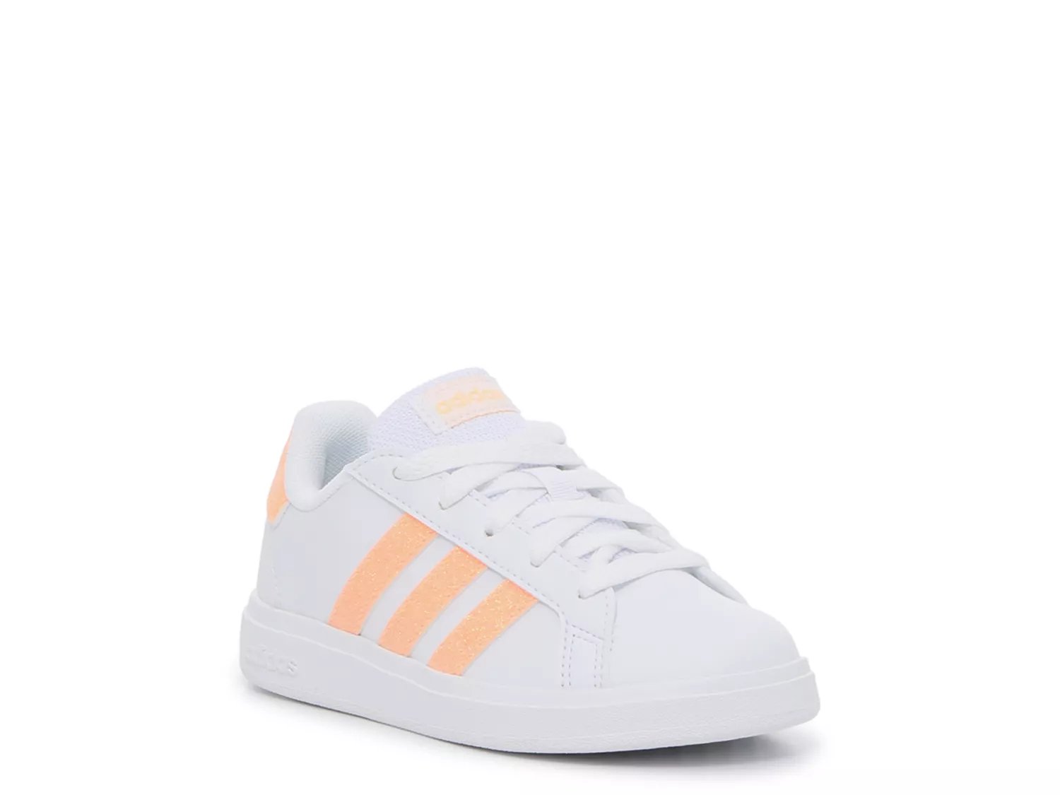 Adidas VL Court 2.0k kids 11.5 white/black stripes