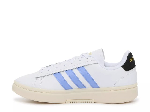 adidas Women's Grand Court Alpha Sneaker, White/Blue