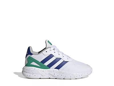 Adidas Boost LVL 029002 Womens Sneakers Shoes Running White Blue Sz 5 Boost