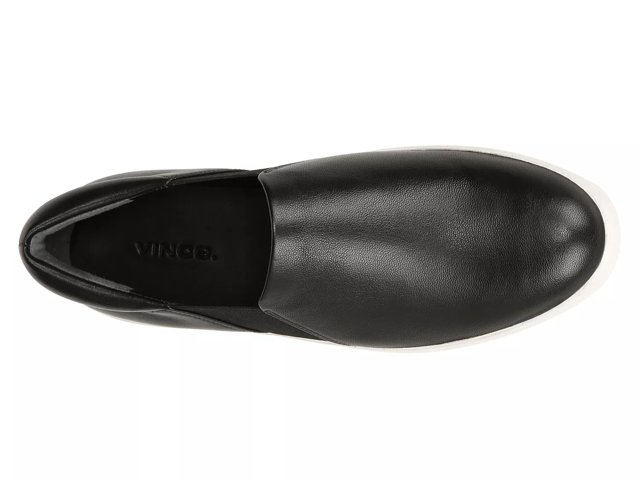 Leather slip best sale on platform sneakers
