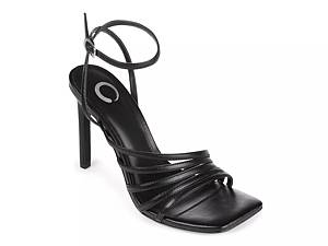 Black strappy deals heels dsw