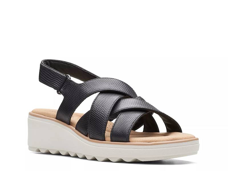 Clarks women's jillian leap wedge online sandal