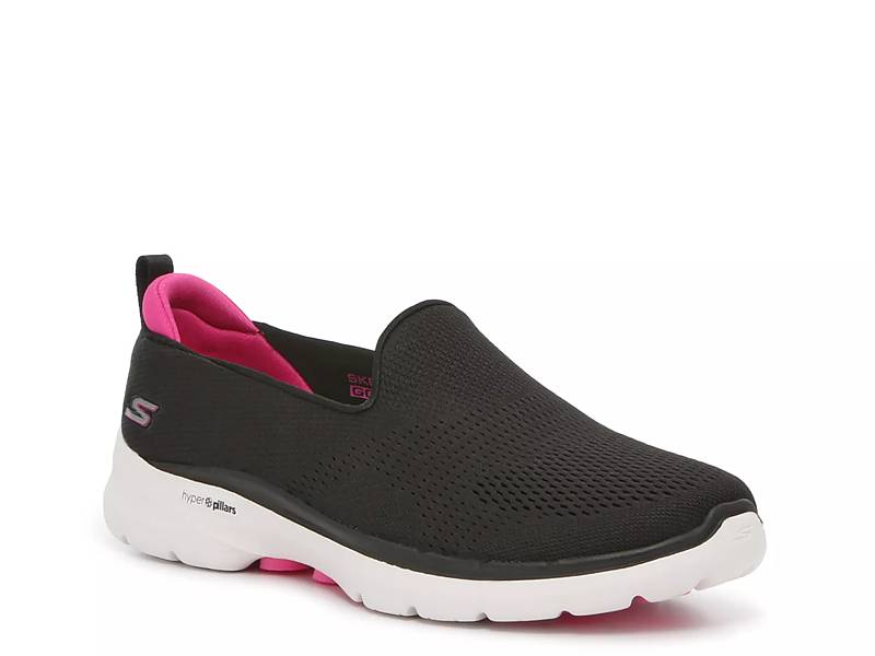 Skechers Go Flex Slip On Sports Shoe Women's Black/Pink Shoes - Free  Returns at