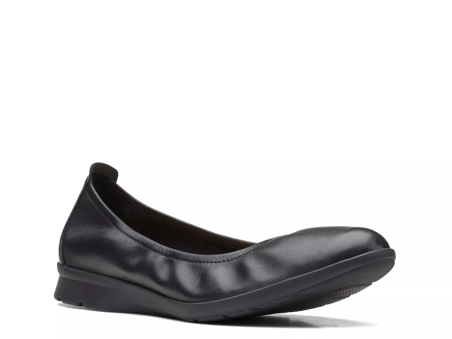 Dsw black best sale leather flats