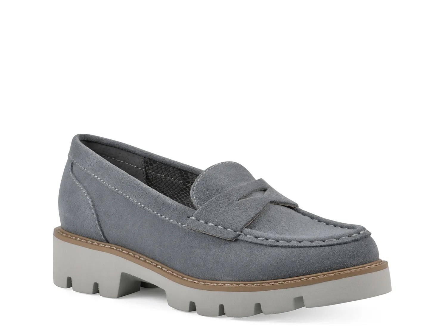 White Mountain Gunner Loafer | Women's | Ash Blue | Size 9.5 | Loafers | Block | Lug