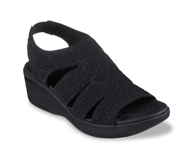 Skechers Pier Lite Memory Maker Wedge Sandal Free Shipping DSW