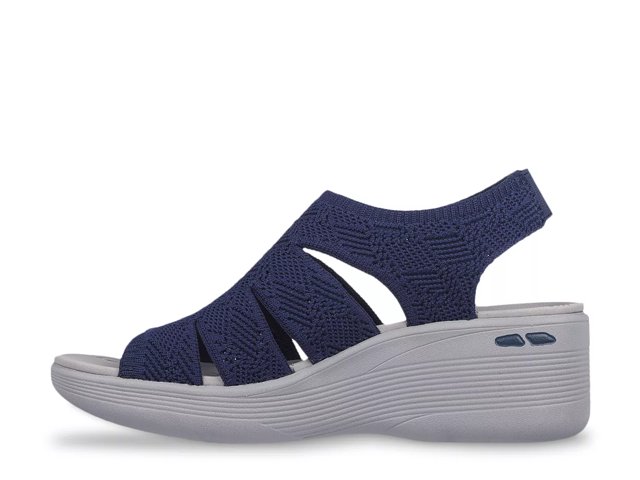 Skechers Pier Lite Memory Maker Wedge Sandal Free Shipping DSW