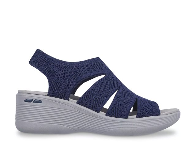 Skechers denim wedges deals