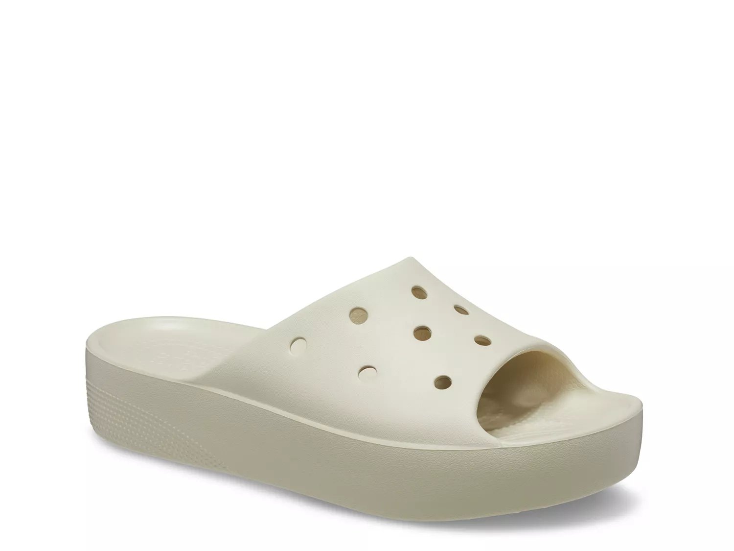 Crocs Classic Platform Slide Sandal | Women's | Bone | Size 10 | Sandals | Athletic
