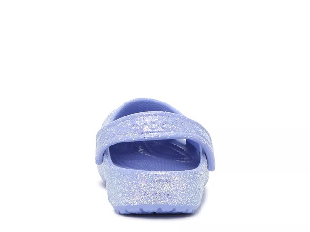 Blue glitter crocs sale
