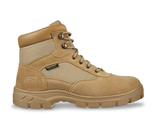 Skechers steel toe beige 2025
