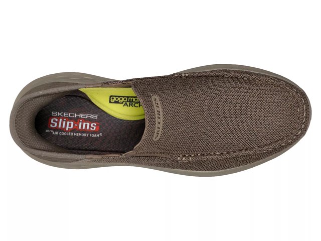 Skechers slip on mens memory foam deals