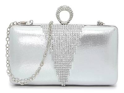 HANDBAG Rhinestone Convertible Clutch Evening Bag - Emerald Green