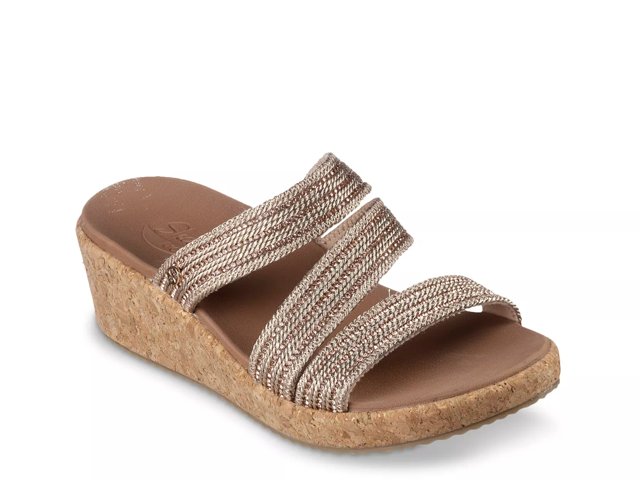 Skechers metallic sandals sales