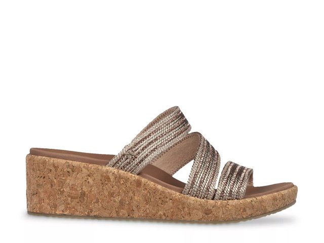 Skechers beverlee wedge sandal sales