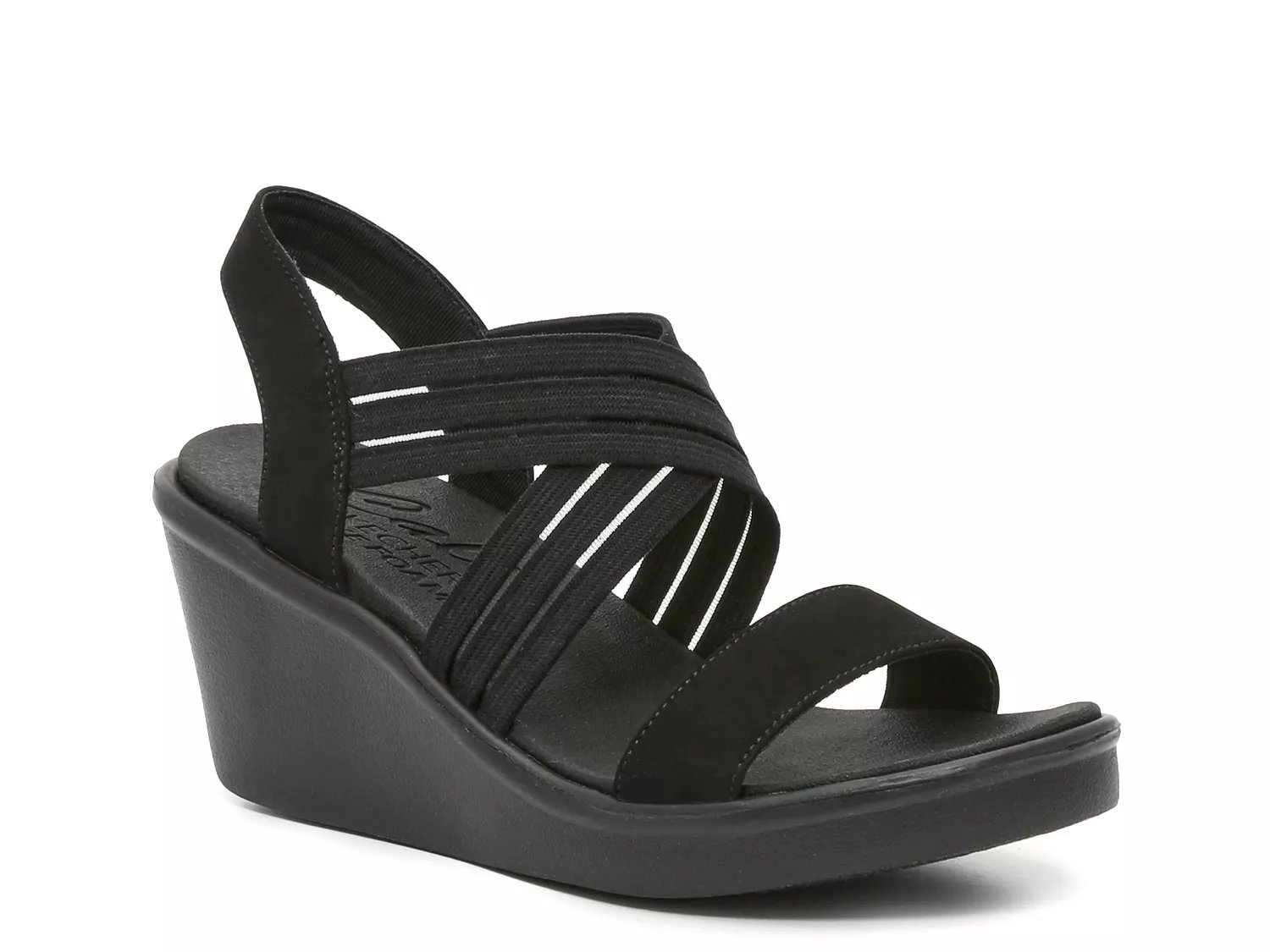 Skechers rumblers wedge sandal hot sale