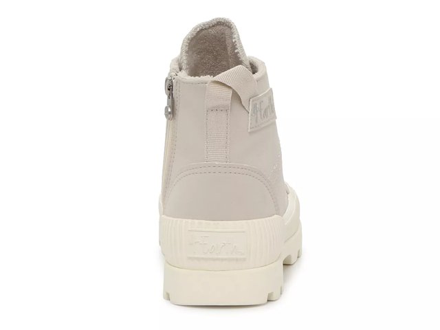 White chunky high top sneakers best sale