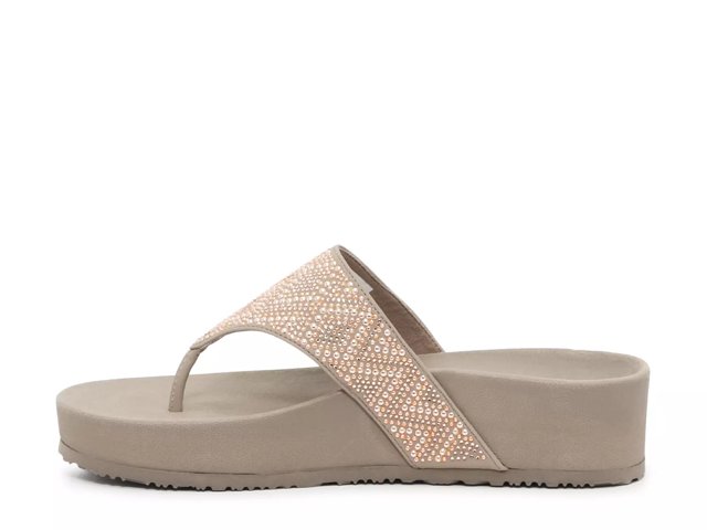 Skechers vinyasa wedge flip flop sales