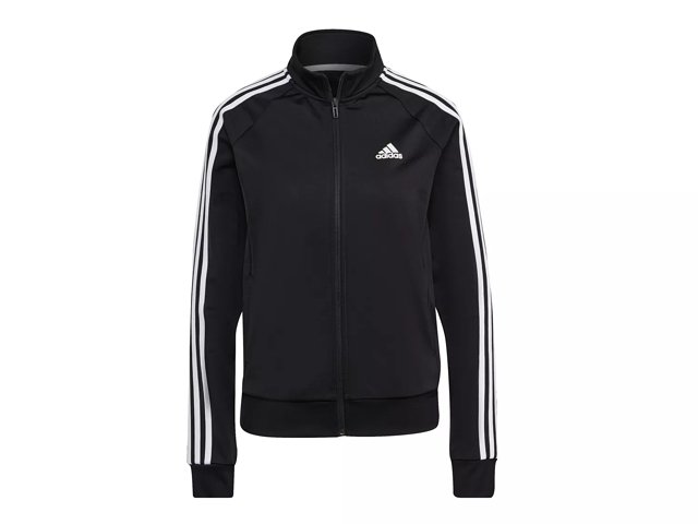 adidas Primegreen Essentials Warm-Up Slim 3-Stripes Track Jacket - Blue, Women's Lifestyle, adidas US