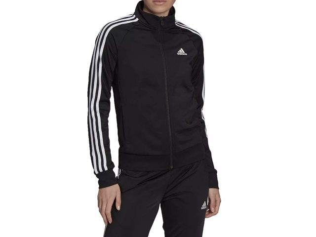 adidas Essentials Warm Up Slim 3 Stripes Women s Track Jacket