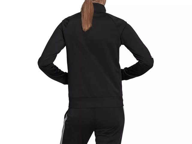 Womens black adidas tracksuit sales