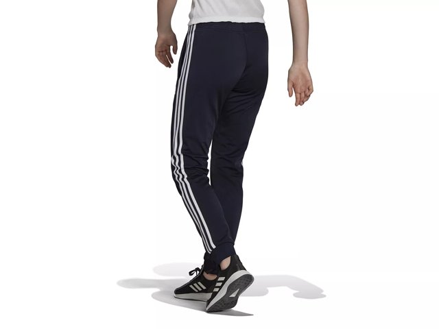 Essentials Warm-Up Slim Tapered 3-Stripes Track Pants (Plus Size)