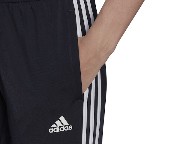 adidas Essentials Warm-Up Tapered 3-Stripes Track Pants - Grey, Men's  Training