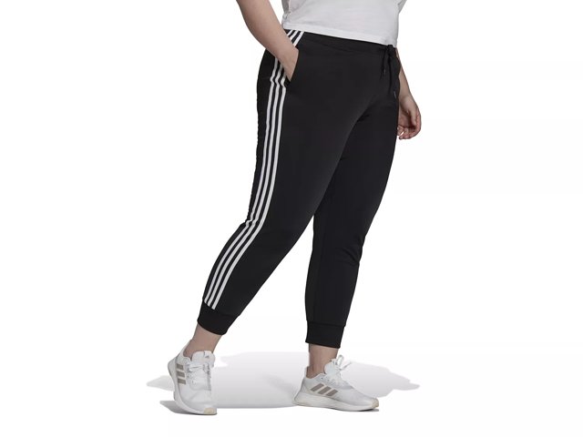 Adidas womens 3 clearance stripe pants black